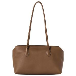 The Row Terrasse Tote Bag in Tawny Brown Calfskin